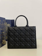 medium book tote 36 black lambskin gold hardware