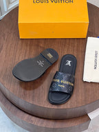 LV MULE IN BLACK MONOGRAM CALFSKIN