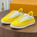LV TIME OUT SNEAKER YELLOW MIX WHITE CALFSKIN