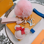 LV Pink Mickey Mouse Charm
