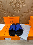 HM IZMIR SLIPPER COBALT CALFSKIN