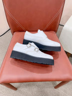 Miu-Church's Loafers White Nubuck Leather