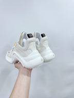LV Archlight Sports Shoes White With Beige Border Calfskin