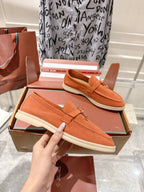 LP Summer Charms Walk Loafers Orange Suede 565846