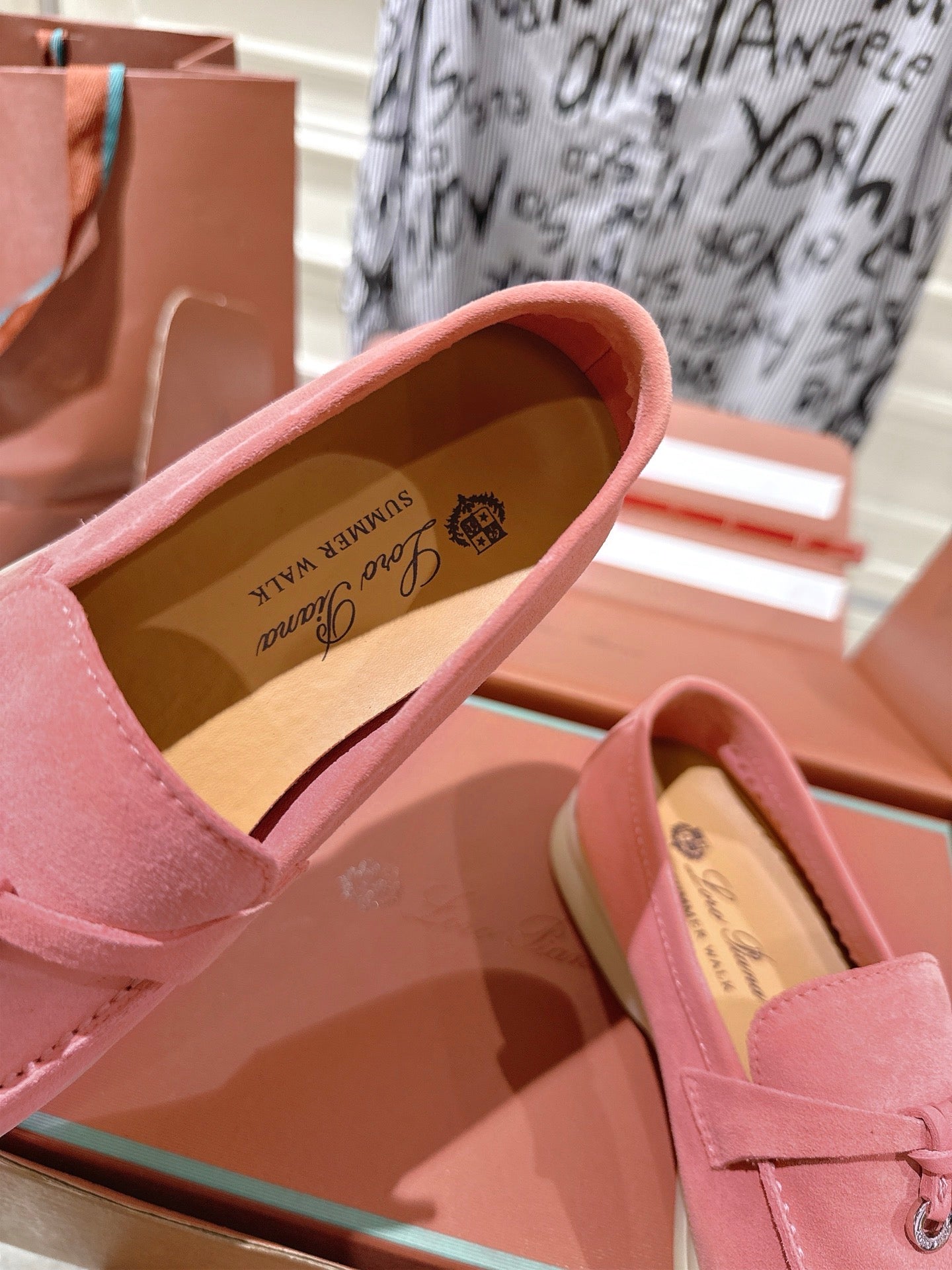 LP Summer Charms Walk Loafers Pink Suede 565847