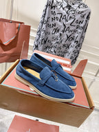 LP Summer Charms Walk Loafers Dark Blue Suede 565861