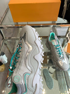 LV Rush Sneaker 40mm Grey Turquoise Cowhide