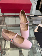 VT 25 Mary Jane Flats Pink Cowhide 292364