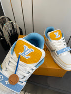 LV Tarine sneakers White and Blue Perforated Calf Leather 533503