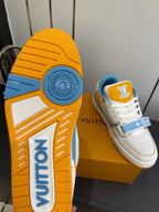 LV Tarine sneakers White and Blue Perforated Calf Leather 533503