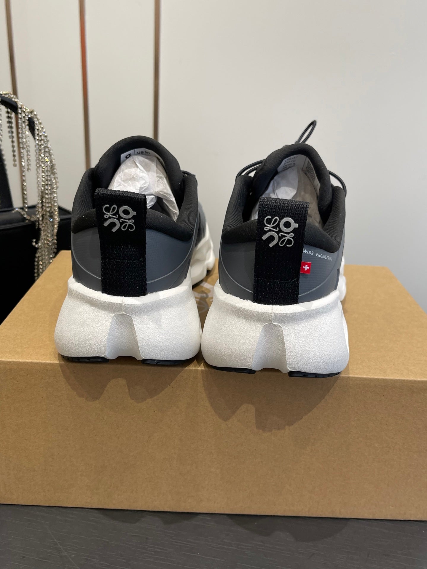 Loewe x On Cloudsolo Sneakers Black Grey and White Polyester and Mesh 533482
