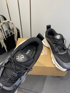 Loewe x On Cloudsolo Sneakers Black Grey and White Polyester and Mesh 533482