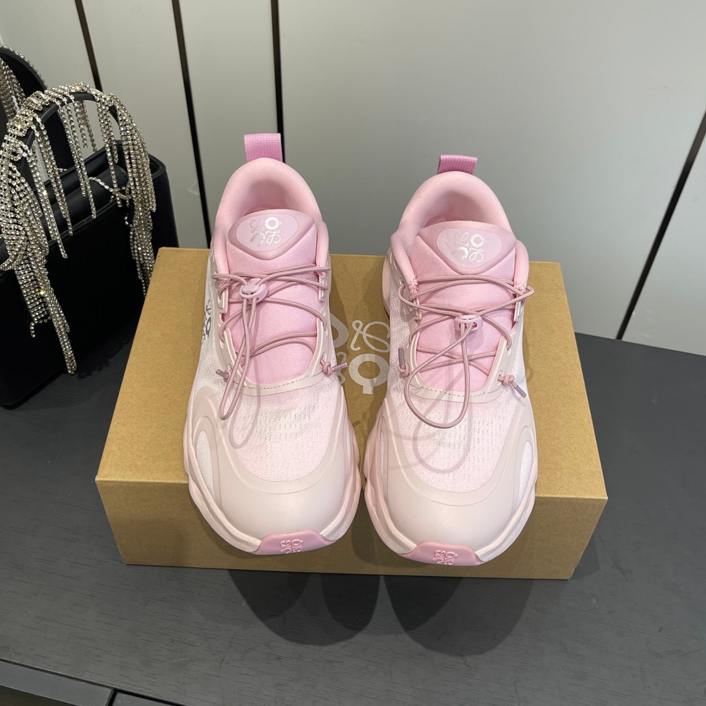 Loewe x On Cloudsolo Sneakers Pink Polyester and Mesh 533486