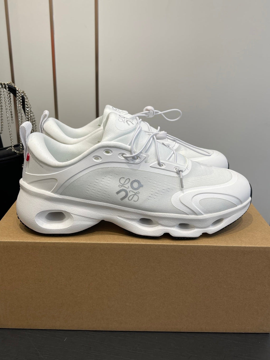 Loewe x On Cloudsolo Sneakers White Polyester and Mesh 533488