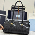 Prada 2026 Bonnie Bag 24cm Gray Leather