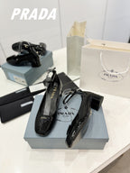 PRA NAPPA MARY JANE PUMPS GLOSSY BLACK LAMBSKIN