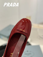 PRA NAPPA MARY JANE PUMPS JAM LAMBSKIN