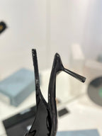 Pra Slingback Pumps 75 Black Patent Leather