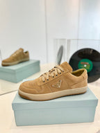 PRA DOWNTOWN PERFORATED SNEAKERS CAMEL SUEDE