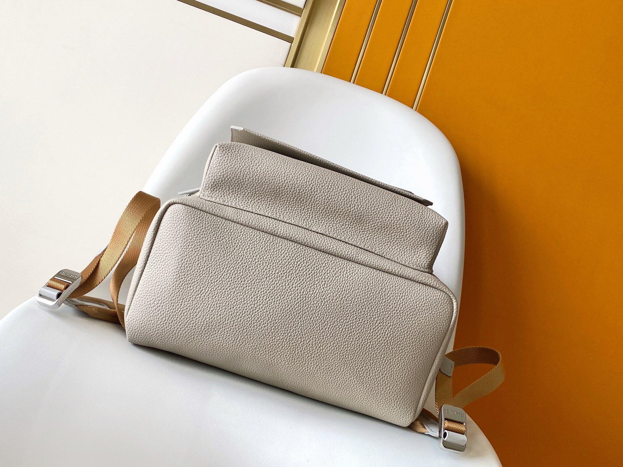 LV Takeoff Backpack White Chocolate Aerogram Cowhide