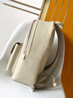 LV M22503 Takeoff Backpack Light Khaki Aerogram Cowhide
