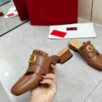 VT 25 Signature Mule Loafer Brown Calf Leather 293944
