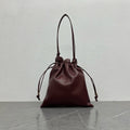 Celine Crystal Pouch Burgundy Lambskin