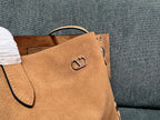 Valentino Garavani tote brown suede 555248