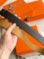 HM 35mm Romain Belt Ebony Leather 188400