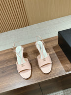 high heel 70 sandals pink white patent calfskin
