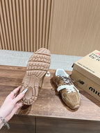 Miu Balance 530 SL Sneakers Dark Brown Suede