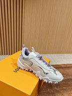 LV Rush Sneaker Black Mix Purple Cowhide