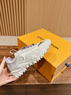 LV Rush Sneaker Black Mix Purple Cowhide