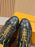 LV Rush Sneaker Black Mix Yellow Cowhide