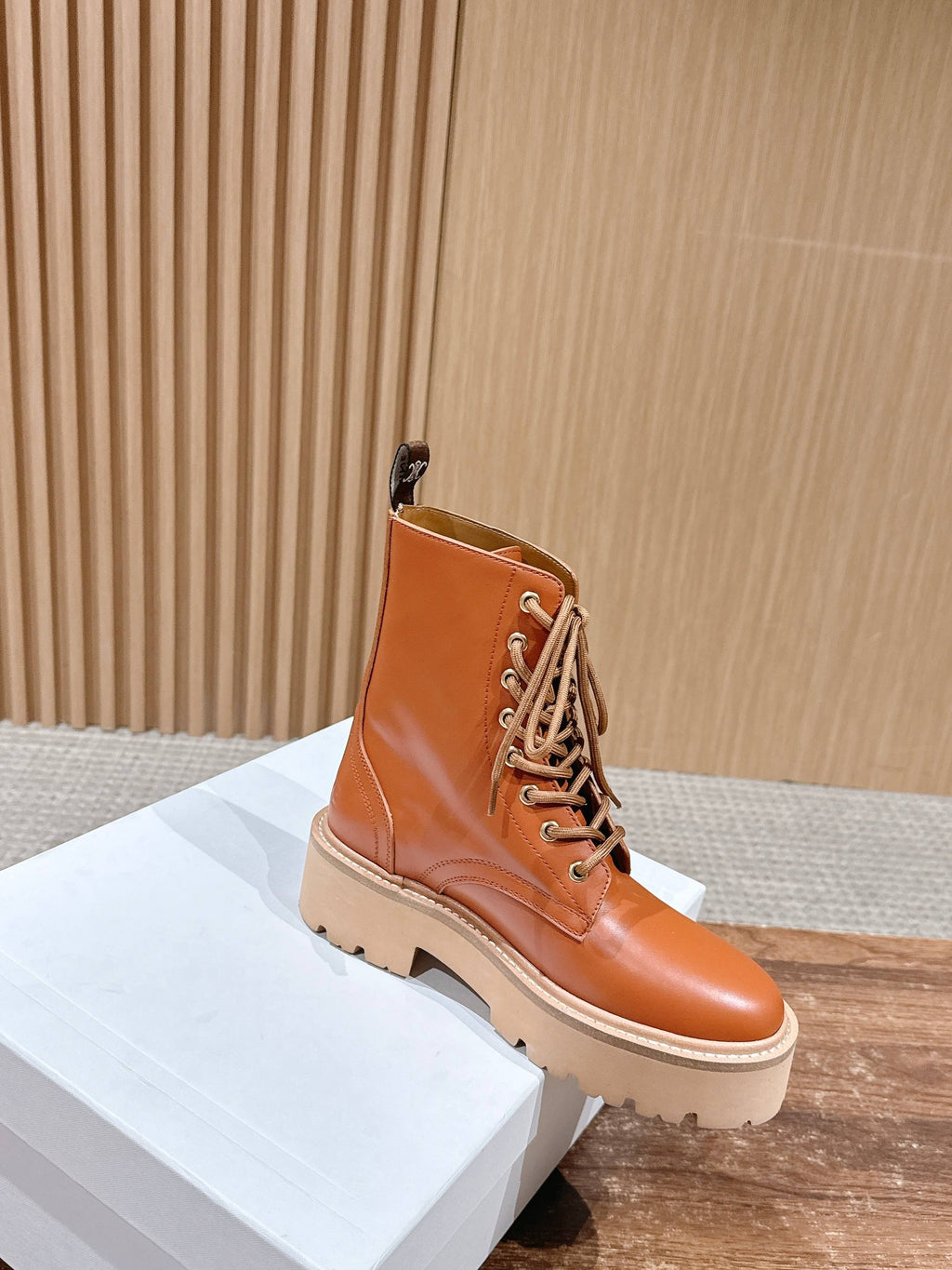 Celine 25 Boot Brown Calfskin 554010