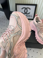 CC Platform Sneakers Pink Mesh Rubber 611800