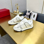One Stud Sneaker Garavani Calfskin White Grey