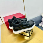 Mid-top Runboot Split Leather Sneaker 30mm Black Calfskin 994553