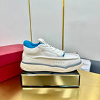 Mid-top Runboot Split Leather Sneaker 30mm White Calfskin 994555