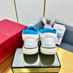 Mid-top Runboot Split Leather Sneaker 30mm White Calfskin 994555