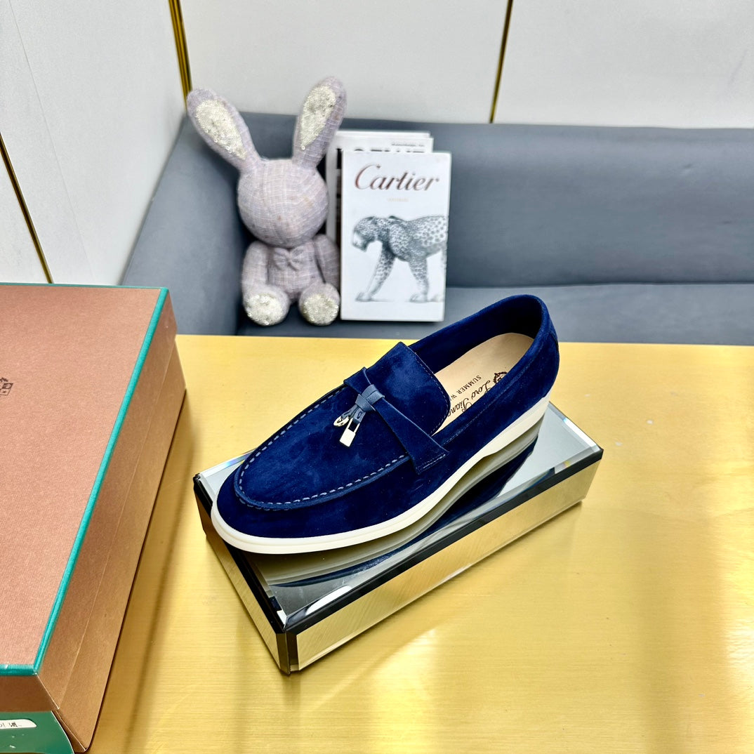 LP Summer Charms Walk Loafers Dark Blue Suede  994492