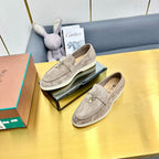 LP Summer Charms Walk Loafers Grey Beige Suede  994498