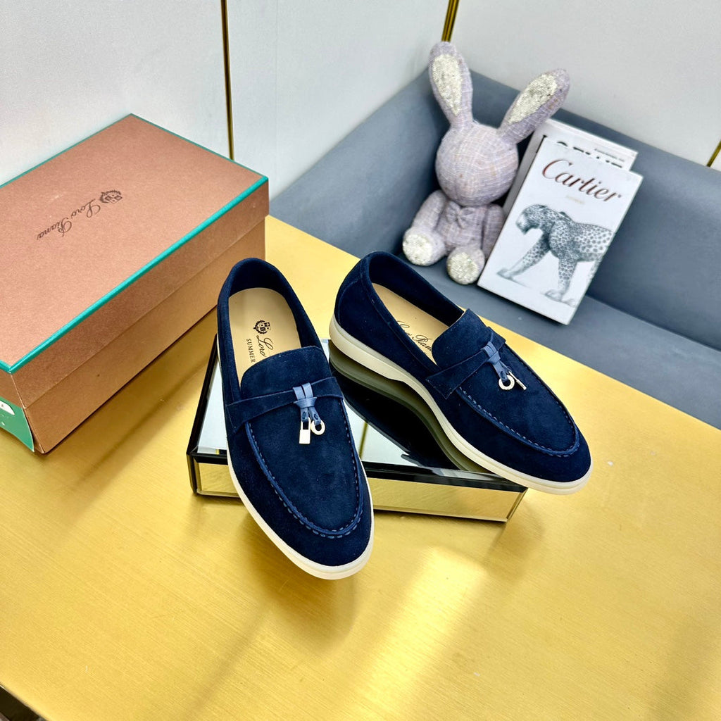 LP Summer Charms Walk Loafers Navy Blue Suede 994511