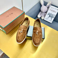 LP Summer Charms Walk Loafers Camel Brown Suede  994513