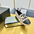 CC 25s Slip–on Espadrilles Pink Nude Tweed 297823