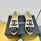 CC 25s Slip–on Espadrilles Creamy White Tweed 297827