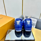 LV 25C Sneaker LV Footprint Soccer Blue Cuir de Veau uni 219932