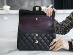 CLASSIC FLAP 23 BLACK CAVIAR GOLD HARDWARE