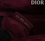 medium lady d-joy 26 burgundy lambskin