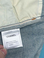 CC Monogram Polka Dot Blue White Jean